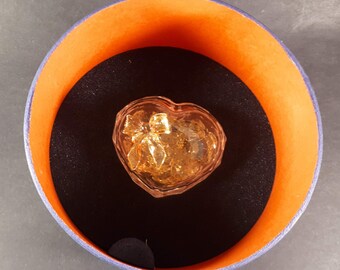 Valentines's Gift !! Swarovski Crystal HEART Trinket Box Filled