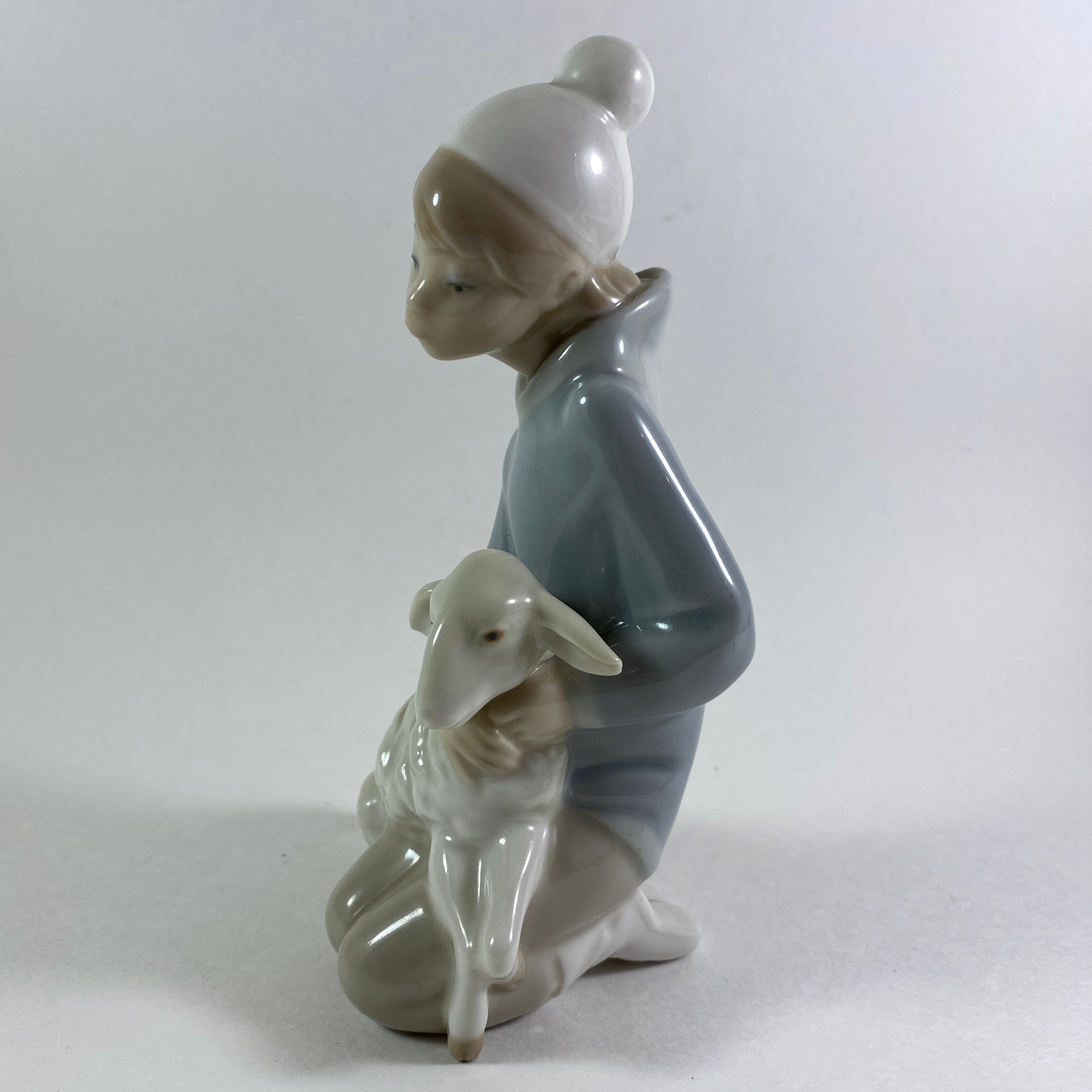 希少!!美しいリヤドロ「羊と座る少年」フィギュア - Etsy 日本