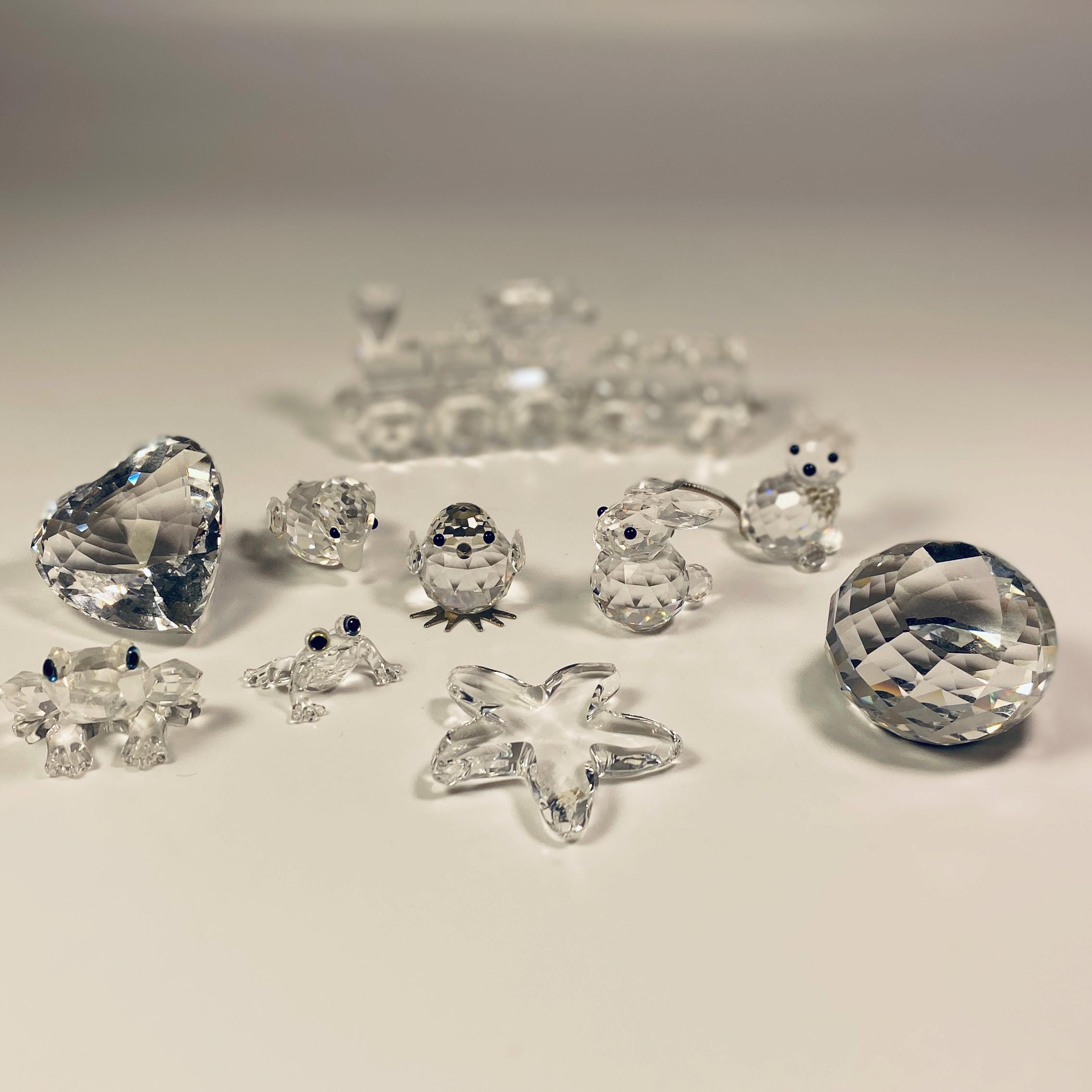 Swarovski 【希少】旧SWAROVSKI クリスタルラウンドカット置物 30% Pbo
