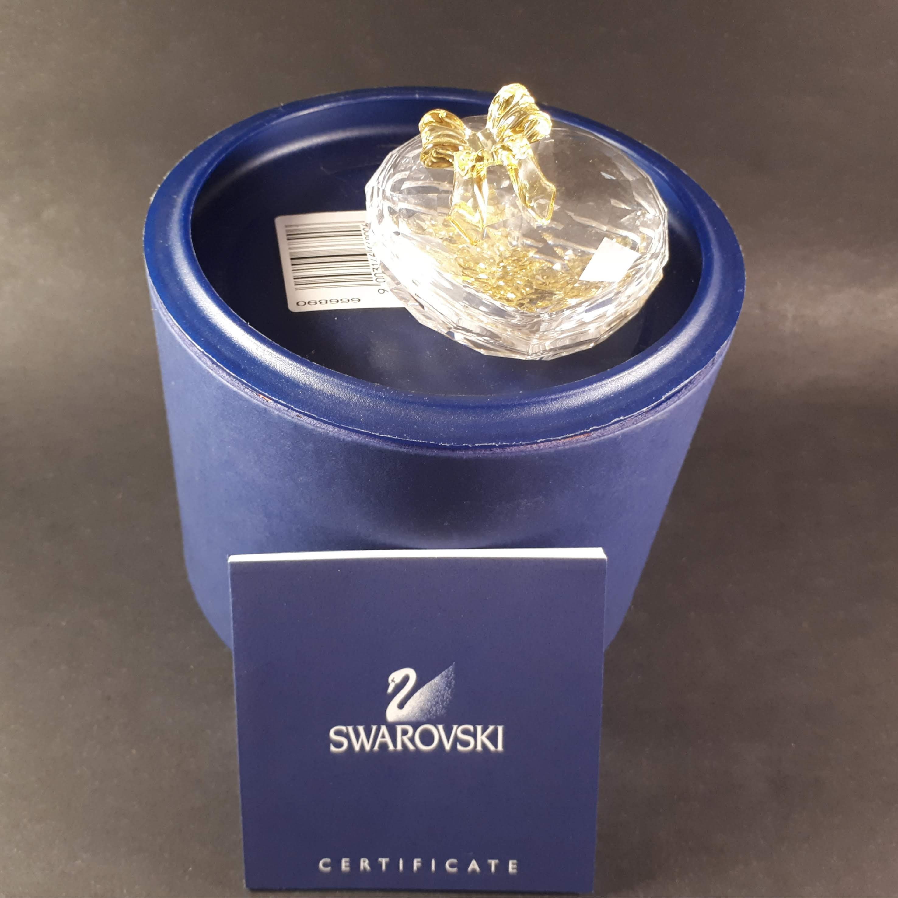Valentines's Gift !! Swarovski Crystal HEART Trinket Box Filled