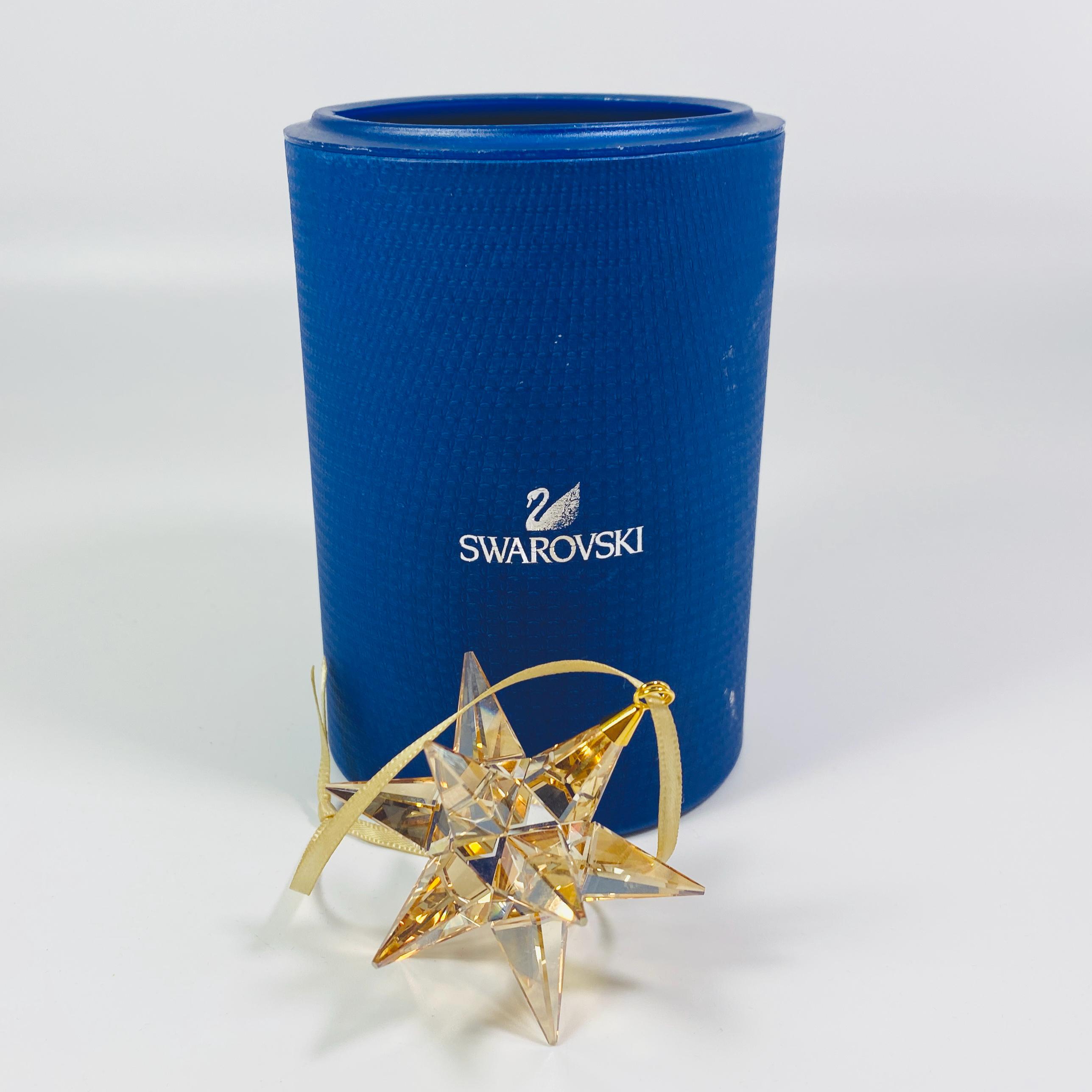 スワロフスキー 3D ゴールデンシャドウ スター クリスマス ホリデー 