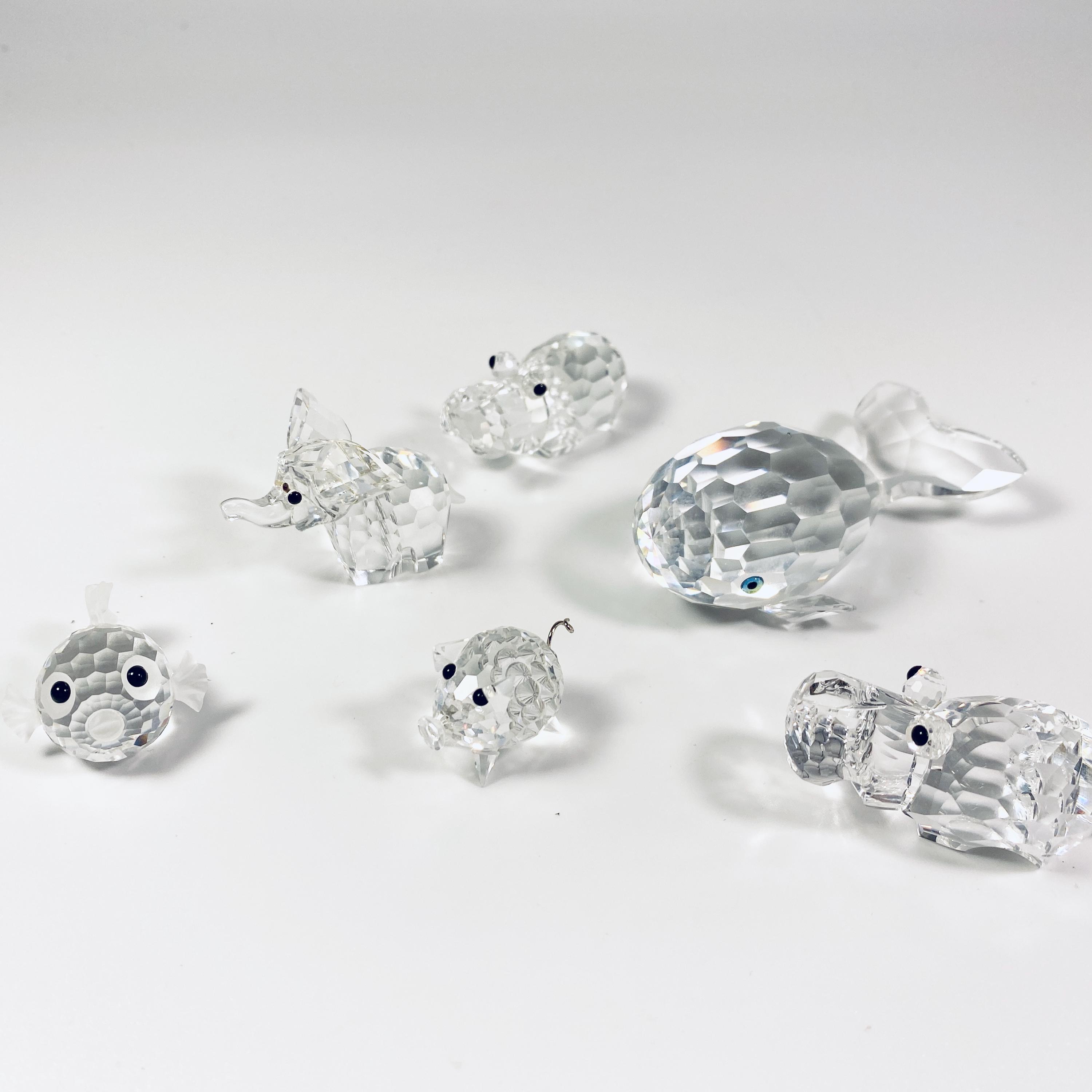 Swarovski crystal figurines fish - Etsy 日本