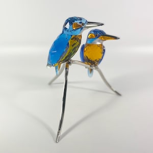Swarovski Crystal Figurine - Paradise Birds, Kingfishers Blue