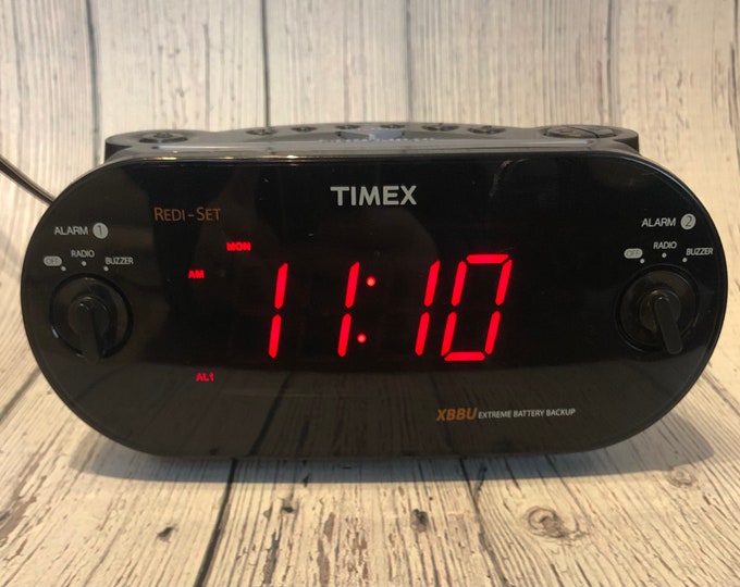 Working Timex Rediset Dual Alarm Clock Radio. Model Number Etsy