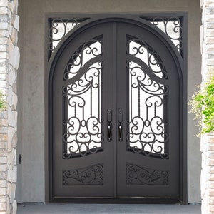 Aspen - PREORDER - Ships In 18-22 Weeks - Handmade Custom Wrought Iron Door