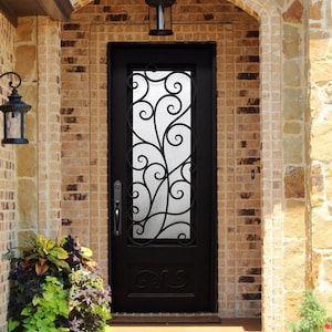 Corchevel - PREORDER - Ships In 18-22 Weeks - Handmade Custom Wrought Iron Door