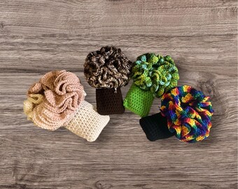 crochet ruffle socks