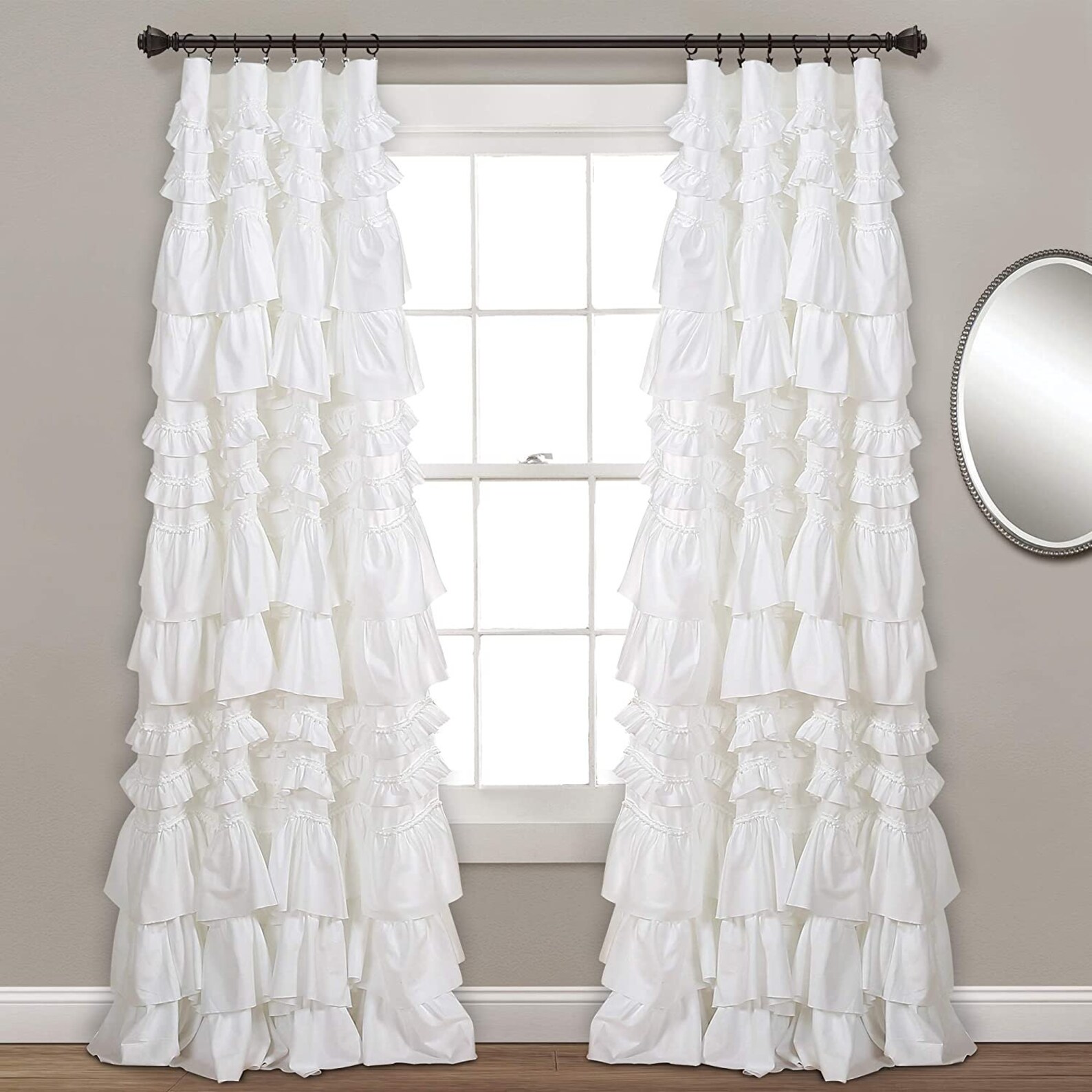 Curtains With Tassels Jumbo Ruffle Curtains Bedroom Curtains Etsy