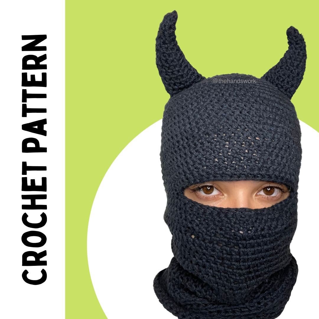 Ski Mask With Horns - Etsy