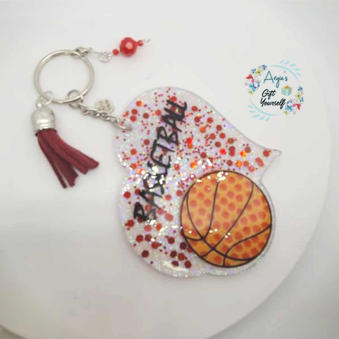 Basketball Keychain Love Basketball Keychain Gift for Etsy UK