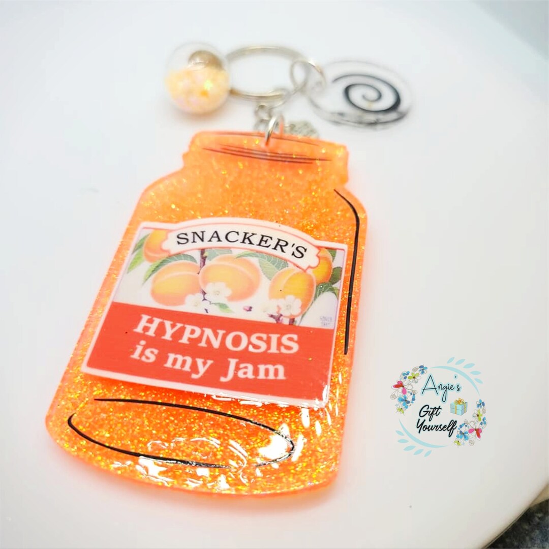 Hypnosis is My Jam Keychain: Glitter Acrylic Hypnotist Gift - Etsy
