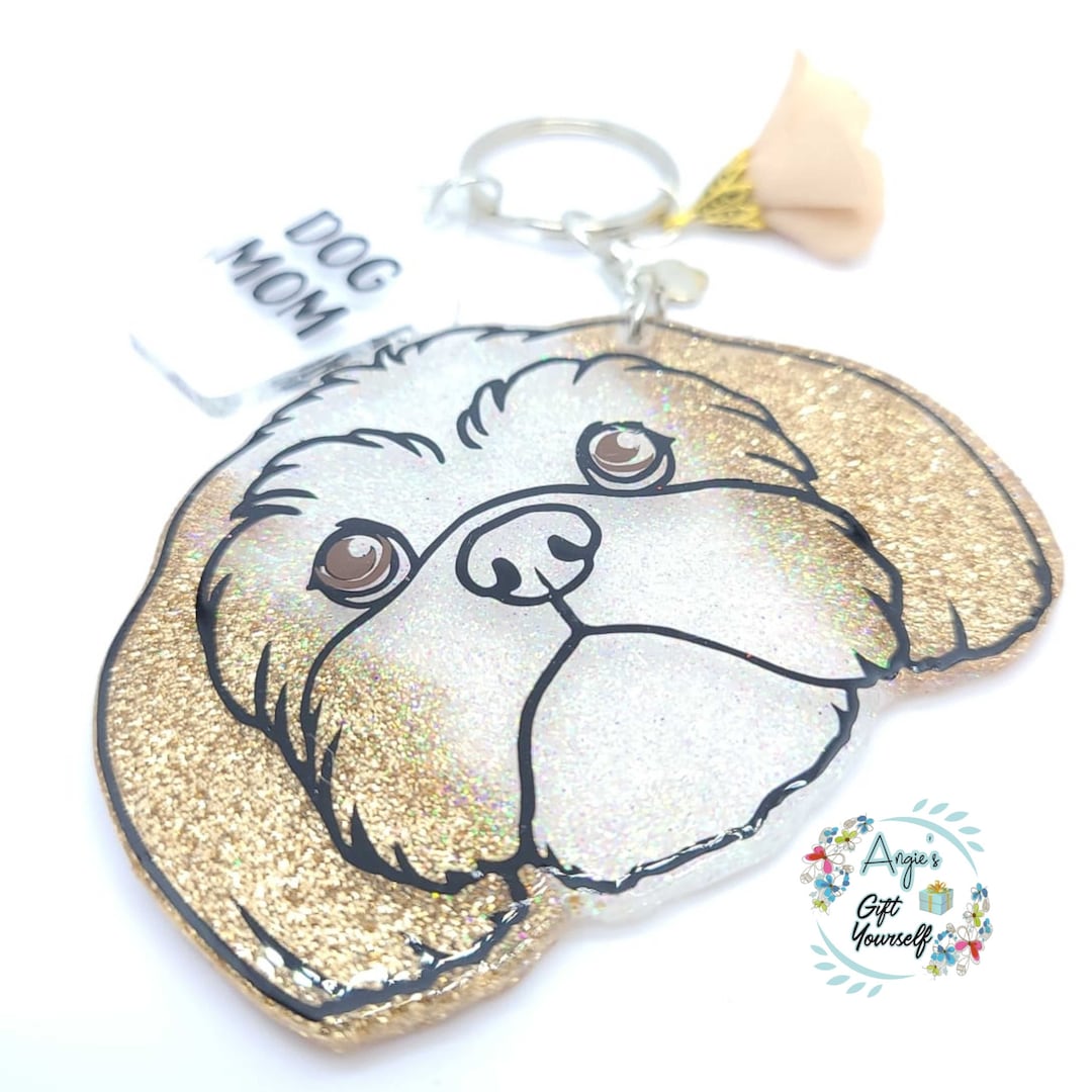 Shih Tzu Keychain Keychain Shih Tzu Dog Shih Tzu Keychain Etsy