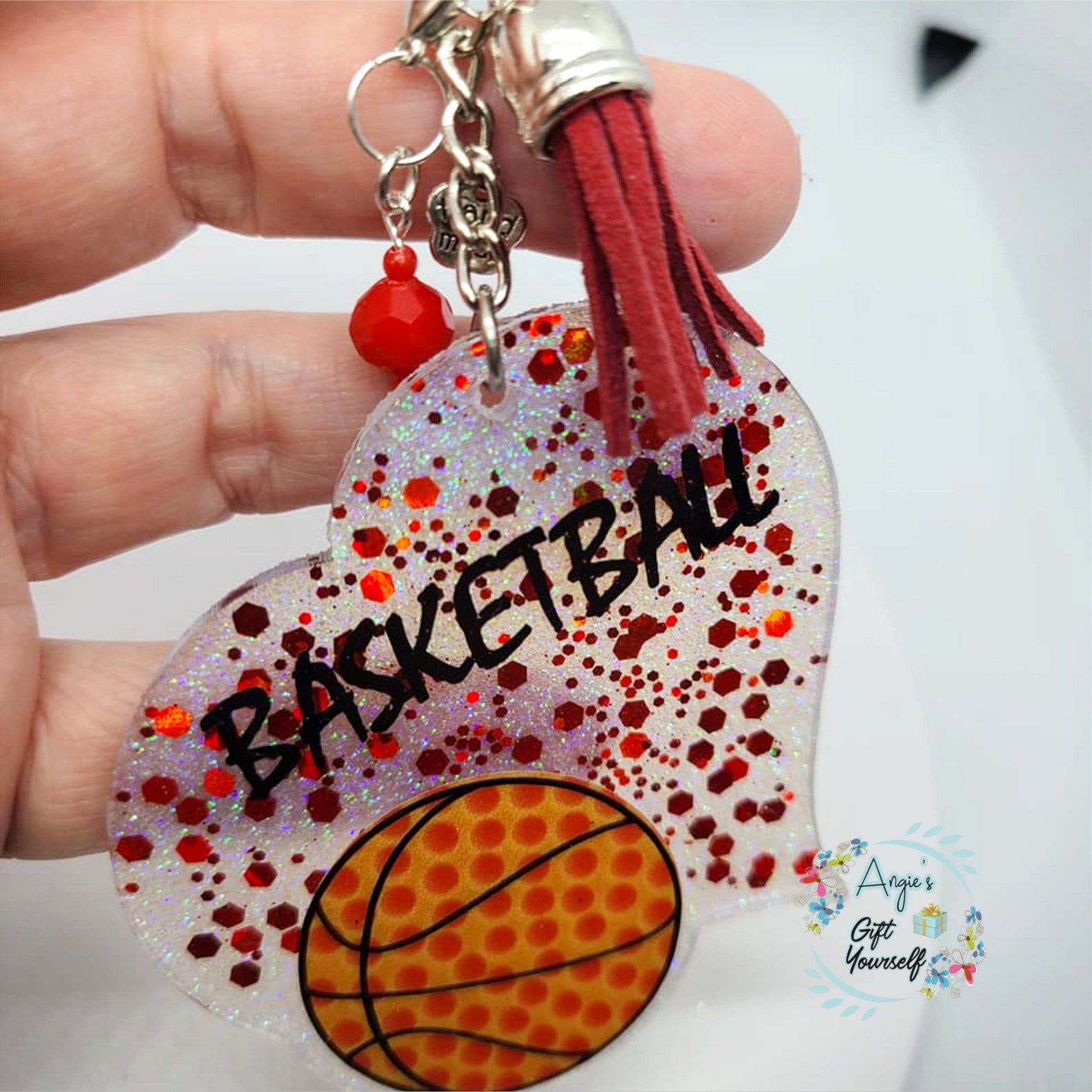 Llavero de baloncesto / Love Baloncesto Llavero / Regalo para Etsy