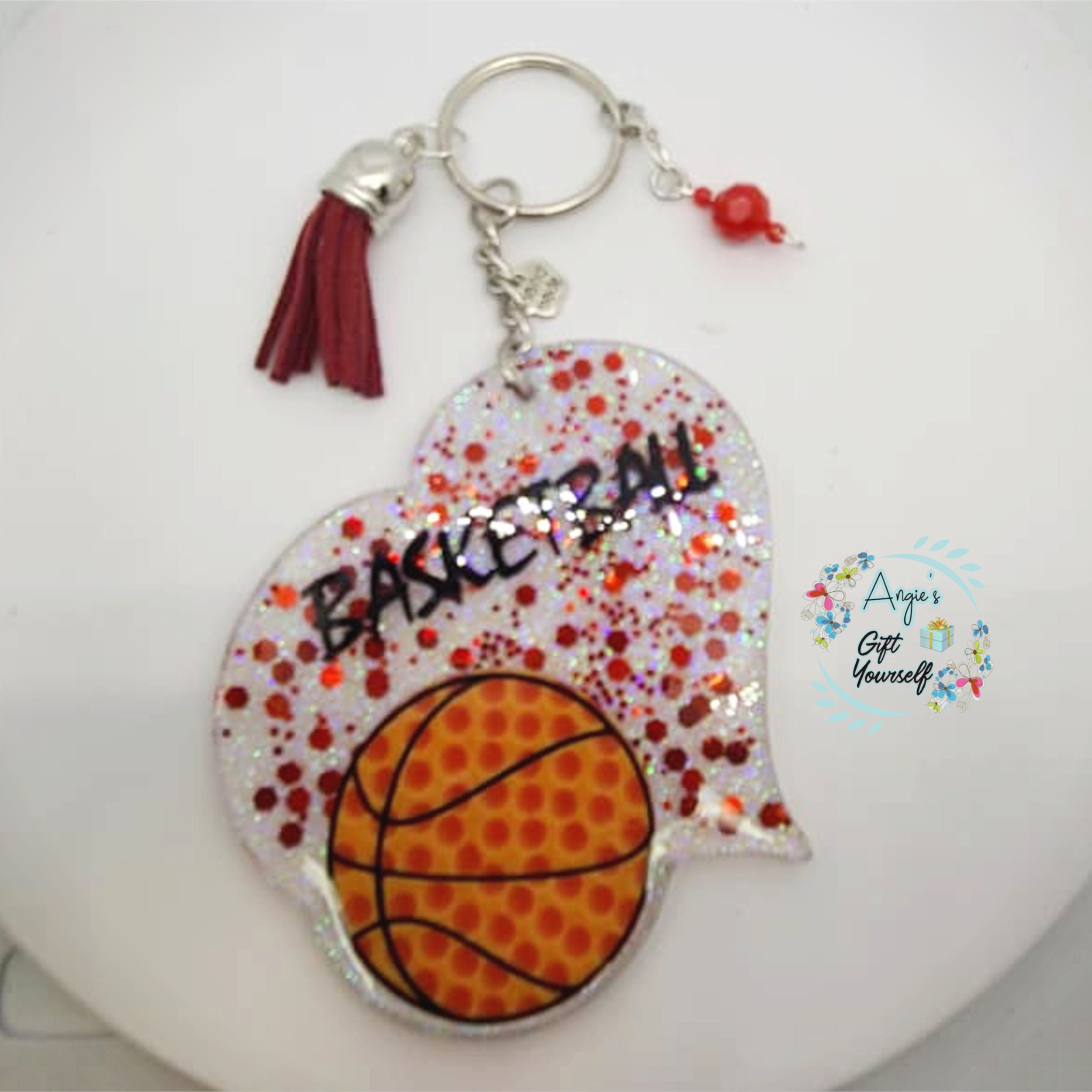 Basketball Keychain Love Basketball Keychain Gift for Etsy UK