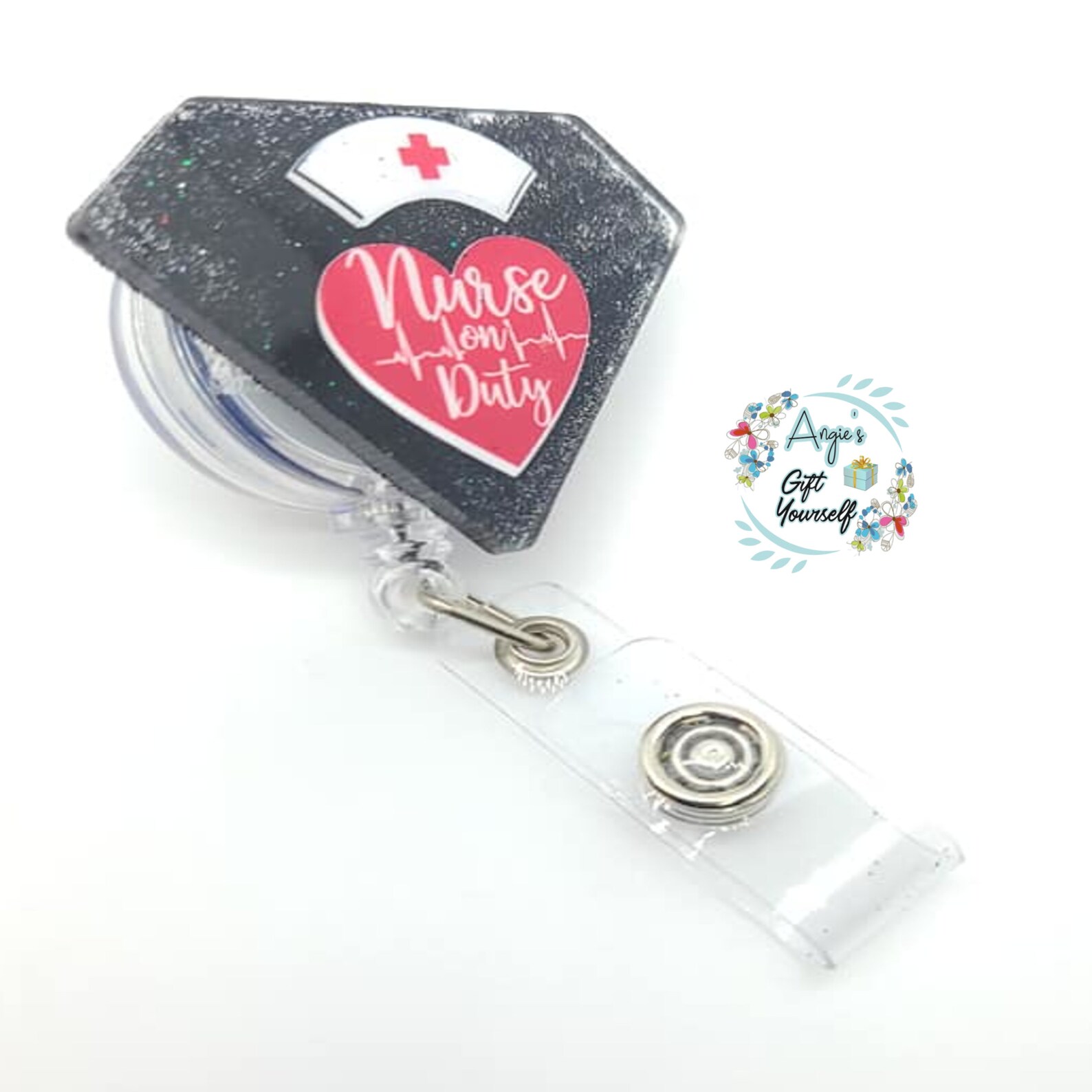 Nurse On Duty Badge Reel Nurse Badge Reel Badge Reel for Etsy