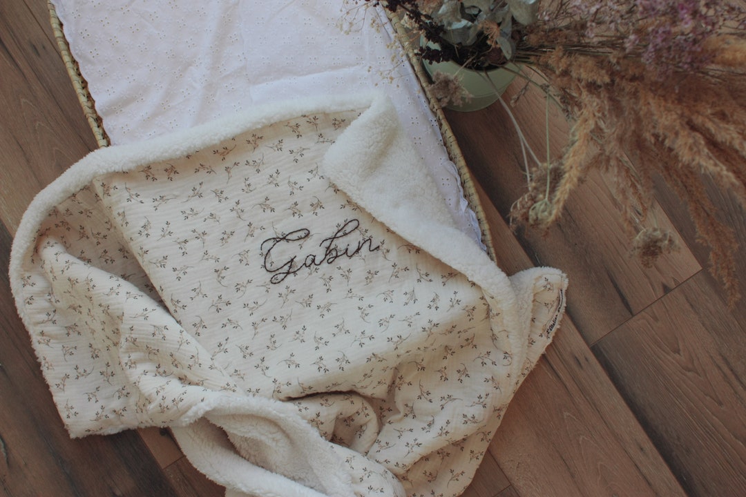 Sherpa Blanket and Double Cotton Gauze Baby and Child Etsy UK