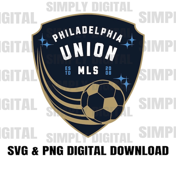 Philly Soccer 2 Est. 22008 Doop SVG PNG | Philadelphia Sports Shirt Design for Cricut Silhouette | Phila Union Cutting File