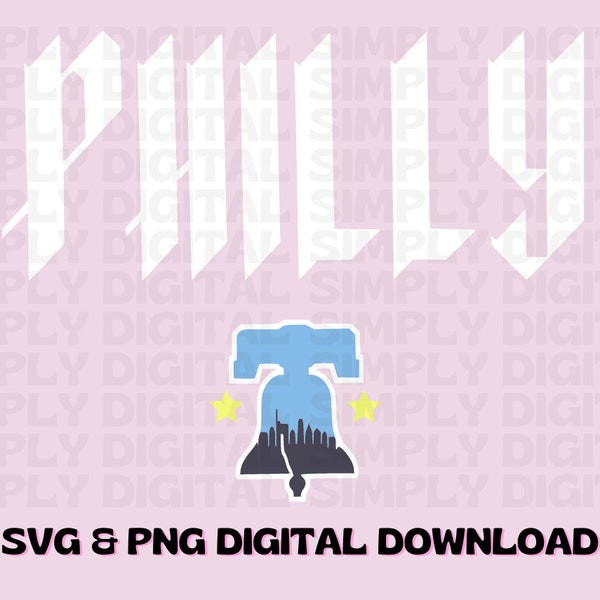 Philly Baseball SVG PNG Digital Download, Philadelphia Baseball, Philly Sports, Playoff Shirt Design, Cricut Silhouette Cut File
