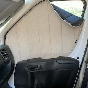 Tende oscuranti per finestrini del furgone Stelletek Ram Promaster, isolanti, finestrini del conducente e del passeggero con opzione di abbattimento!