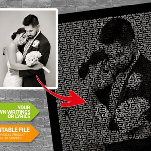 Wedding Song Lyric Wall Art, Song Lyrics, First Dance Song Lyrics, Baby & Family Portrait, Printable File