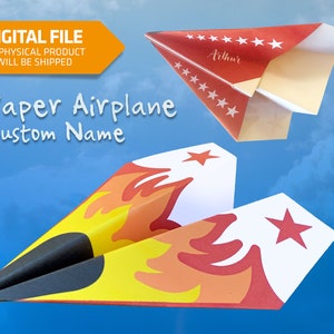 Paper Airplane Birthday Decorations Custom Paper Airplane Kit Editable Paper Plane Template