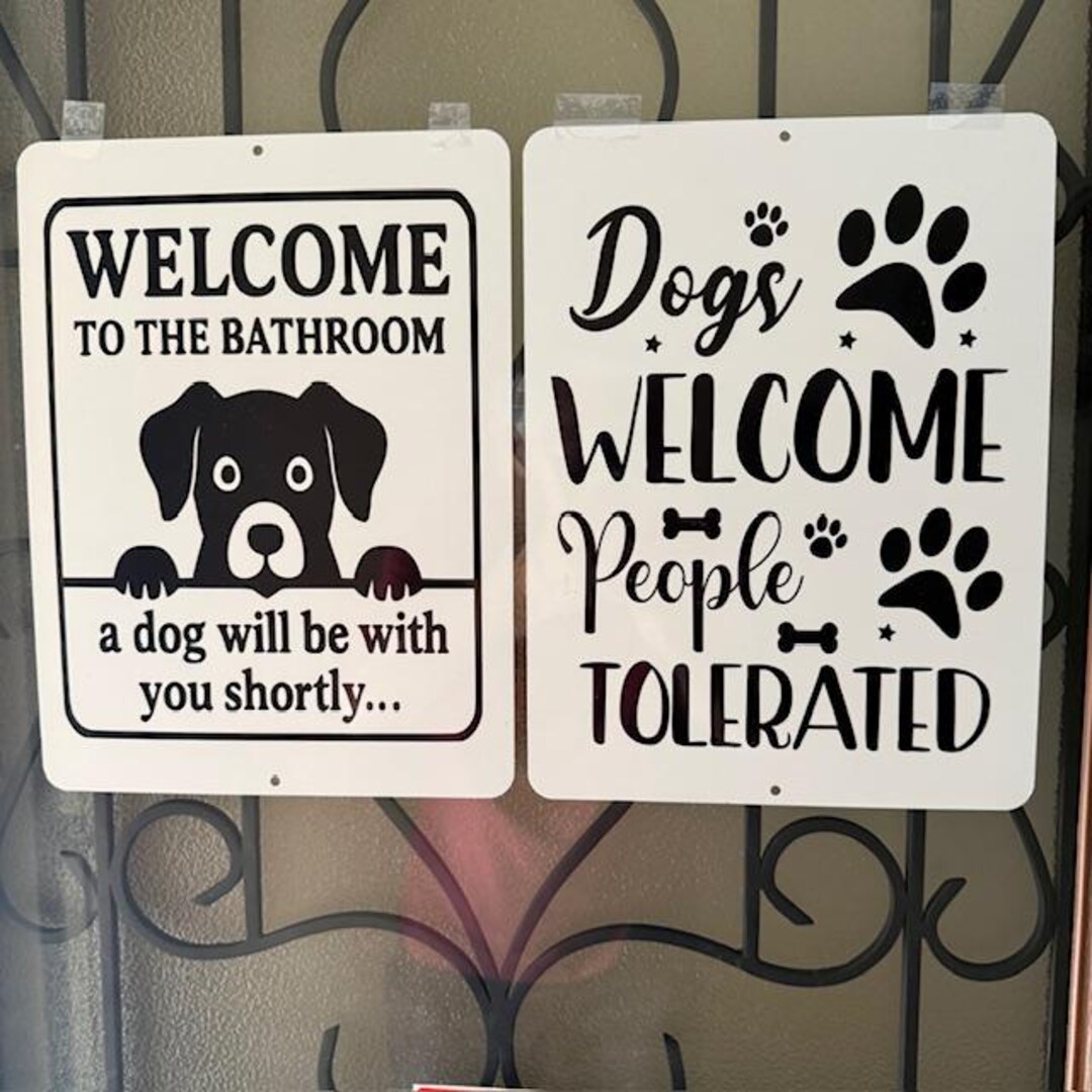 Dog Welcome Signs - Etsy