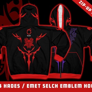 Final Fantasy 14 | Hades Mark Emblem | Zip-Up Hoodie