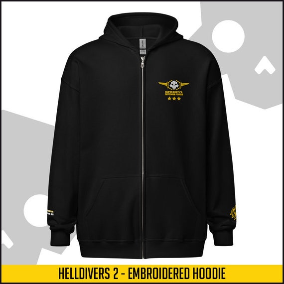 Helldivers 2 | for Freedom! Embroidered Ver. Hoodie - Etsy Helldivers 2 | for Freedom! Embroidered Ver. Hoodie - Etsy