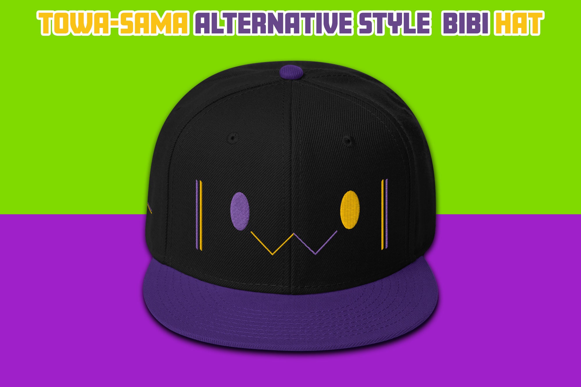 Hololive Alternative Style Towa-Sama Bibi Snapback Hat 3D | Etsy