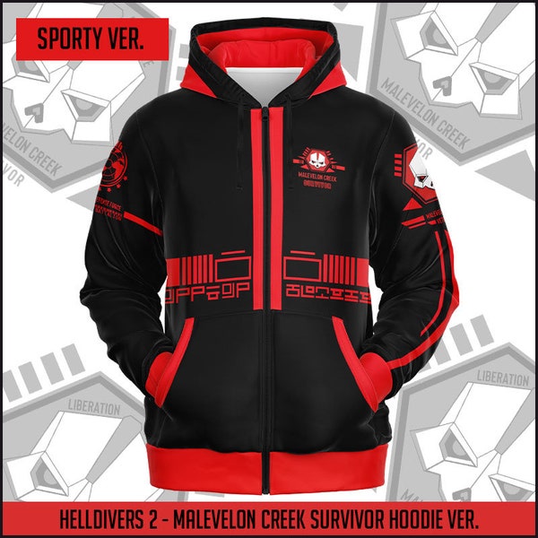 Helldivers 2 | Malevelon Creek Veteran Survivor Sporty Hoodie Ver.