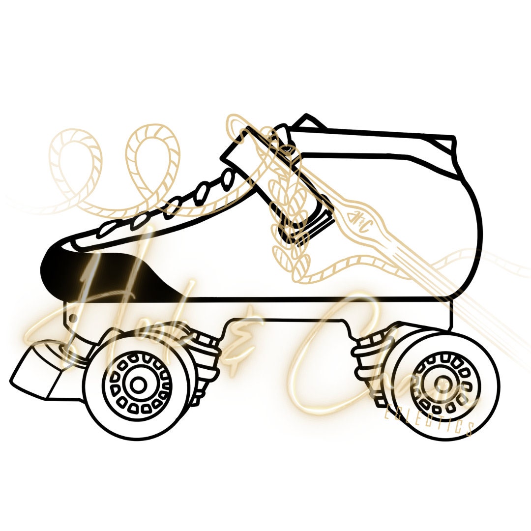 Derby Skate Svg, Skate, Roller Skate, Digital File Etsy