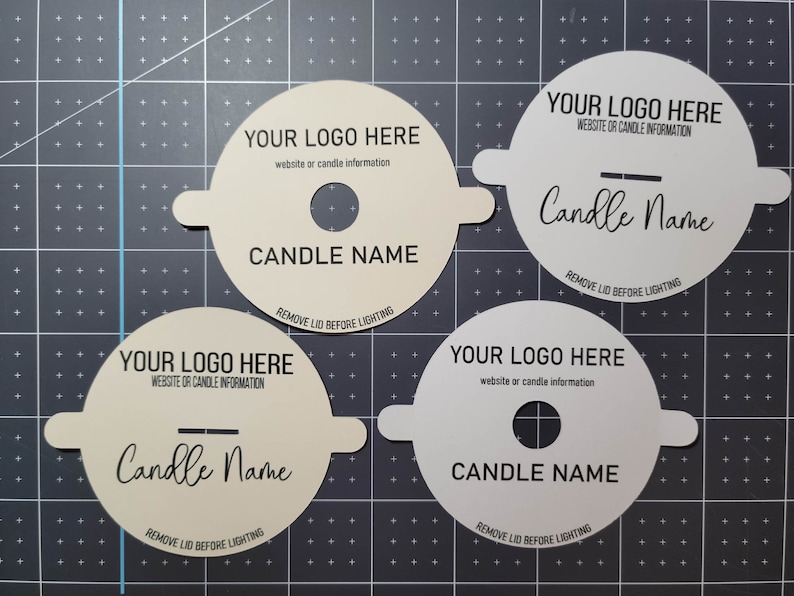 Custom Candle Dust Covers 3INCH Premium Cardstock Dust Etsy