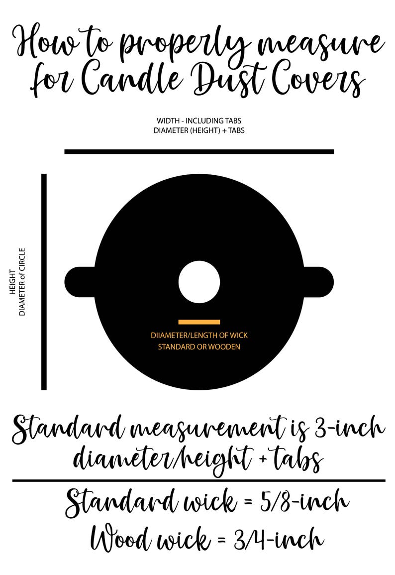 Infographic to help properly measure your vessels for dust covers.