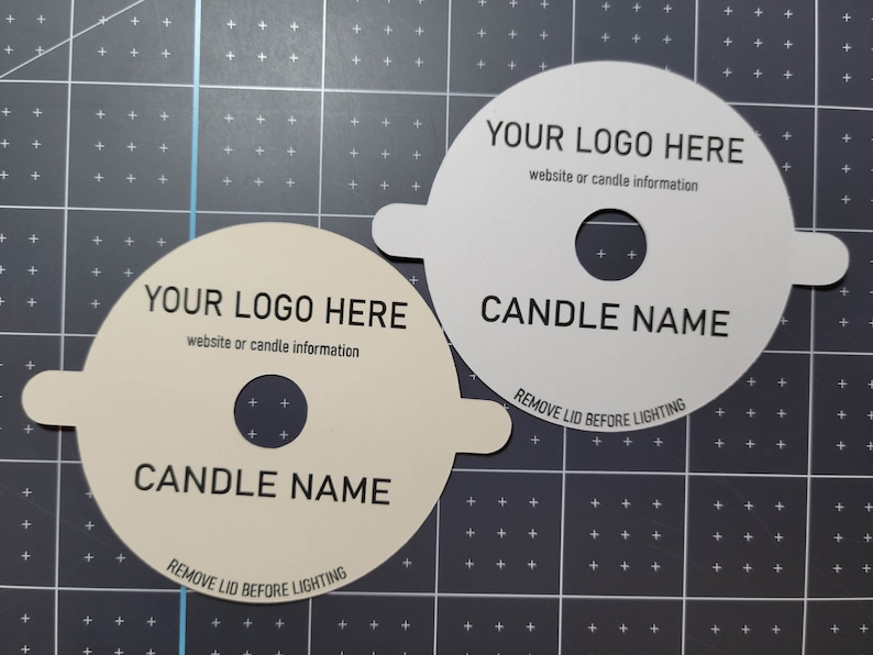 Custom Candle Dust Covers 3INCH Premium Cardstock Dust Etsy