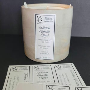 Vertical Rectangle Labels - Glossy, Matte, Transparent - Labels for Candles, Body Butter, Essential Oils - Small Business Labels & Branding