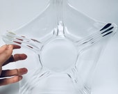 Daum France, Large Signed Crystal Aquarius Centrepiece, 50 s Mid Century Modern
