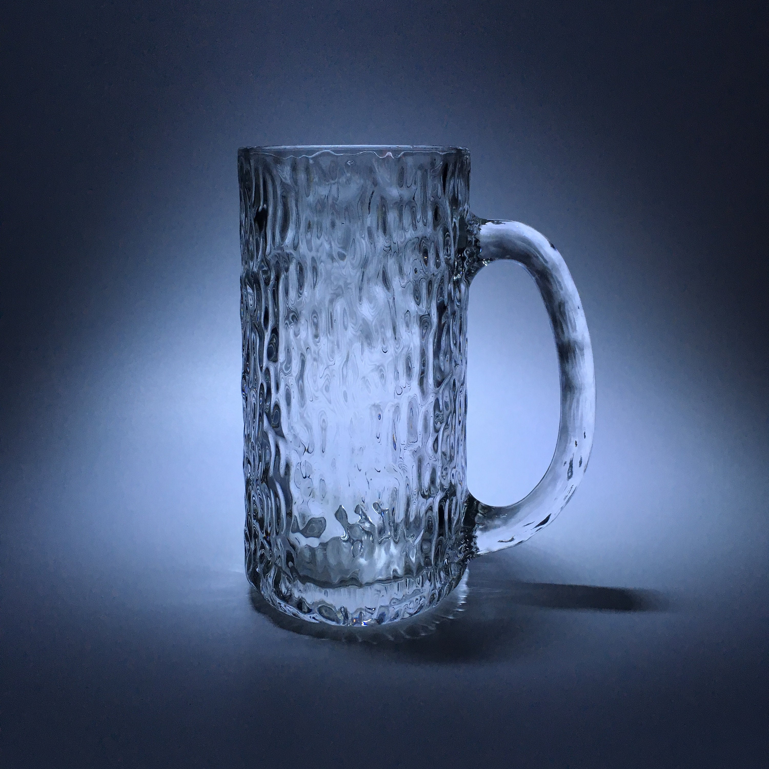 Set of Four Textured Bark Glass Beer Mugs Ravenhead 70s Etsy