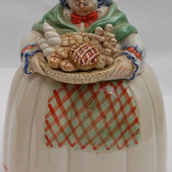 Vintage Granny Baker Cookie Jar | Fitz & Floyd. Circa 1986, Collectible Cookie Jar.