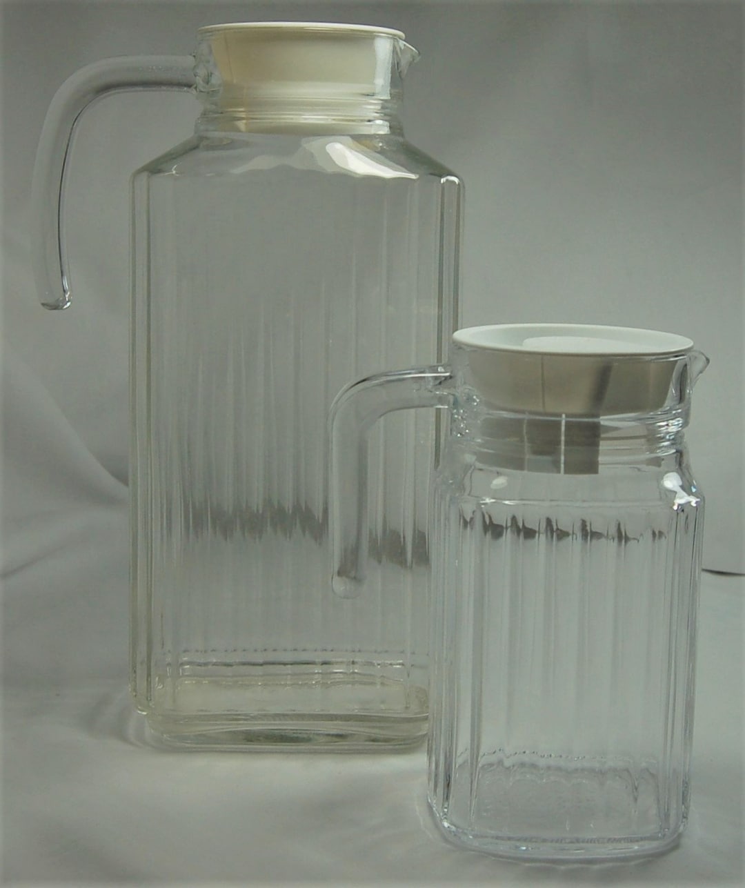 Luminarc Fridge Jug White Lid Water, Juice, Milk Jugs Etsy