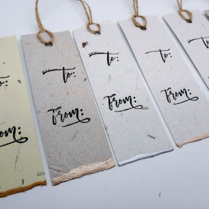 Handmade Plantable Seed Paper Gift Tags: Holiday Wildflower Tags