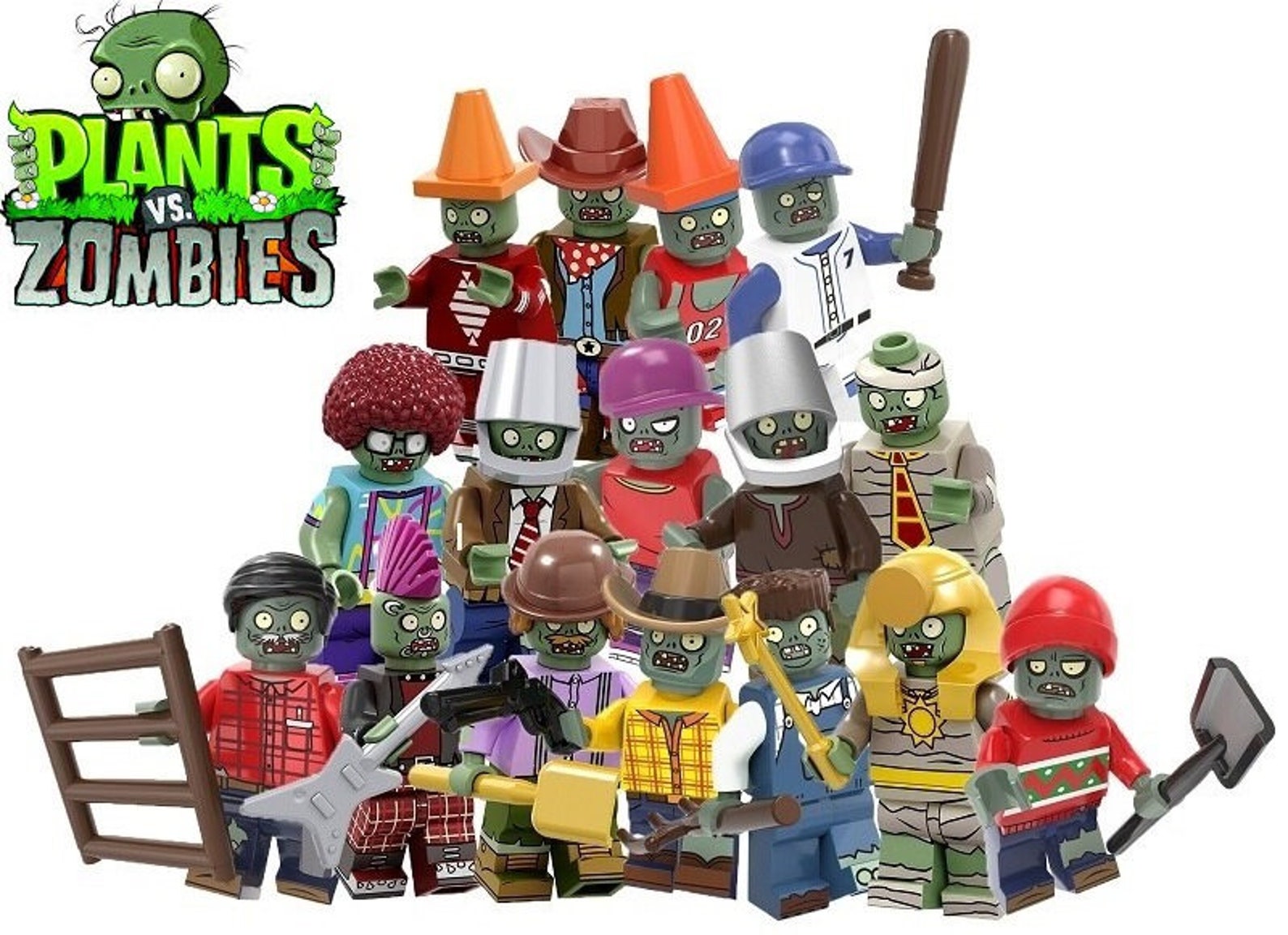 Zombie Game Building Block Figure Custom Mini DIY Figure Etsy