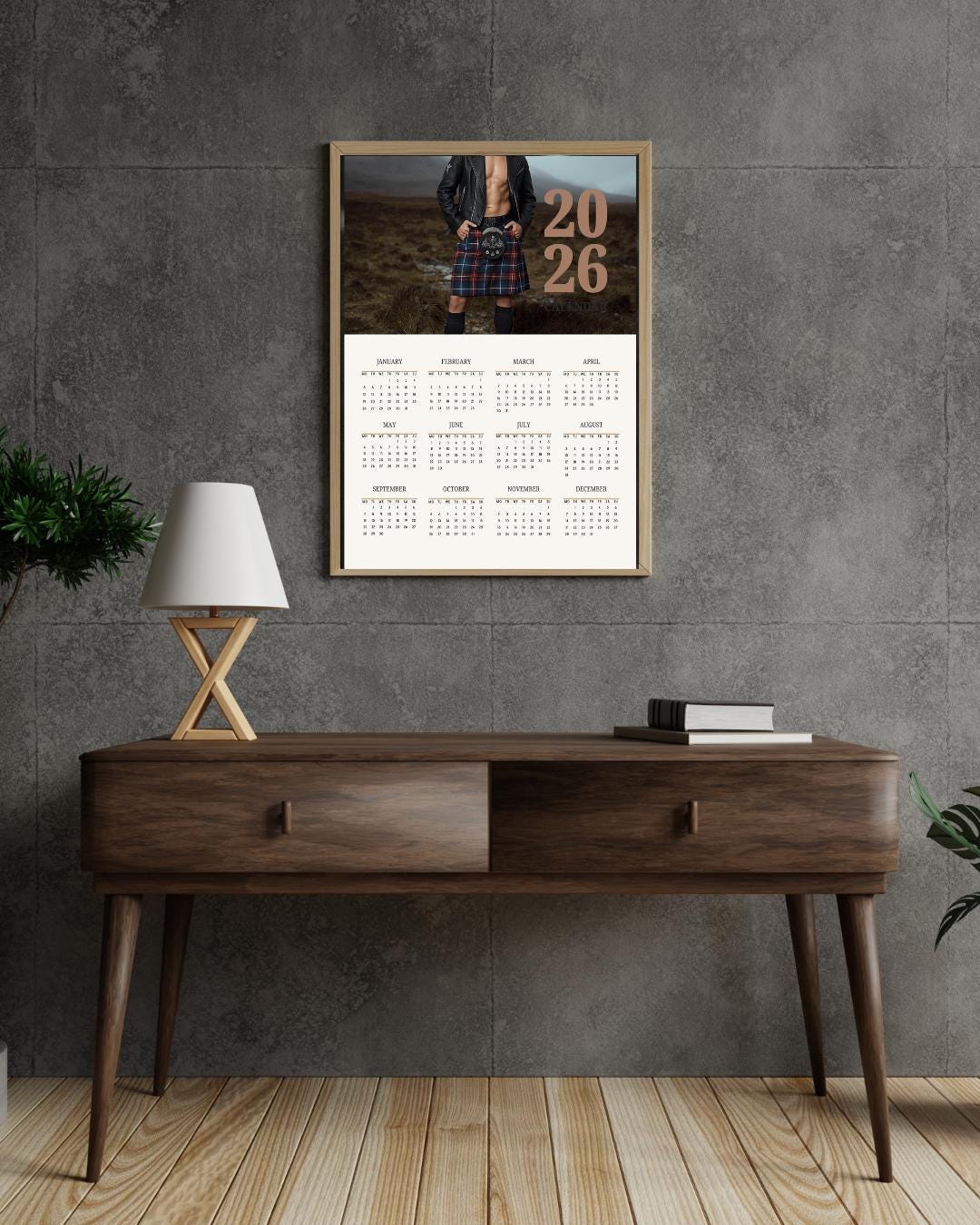 2026 Wall Calendar Digital Download Minimalist Home & Office Decor ...