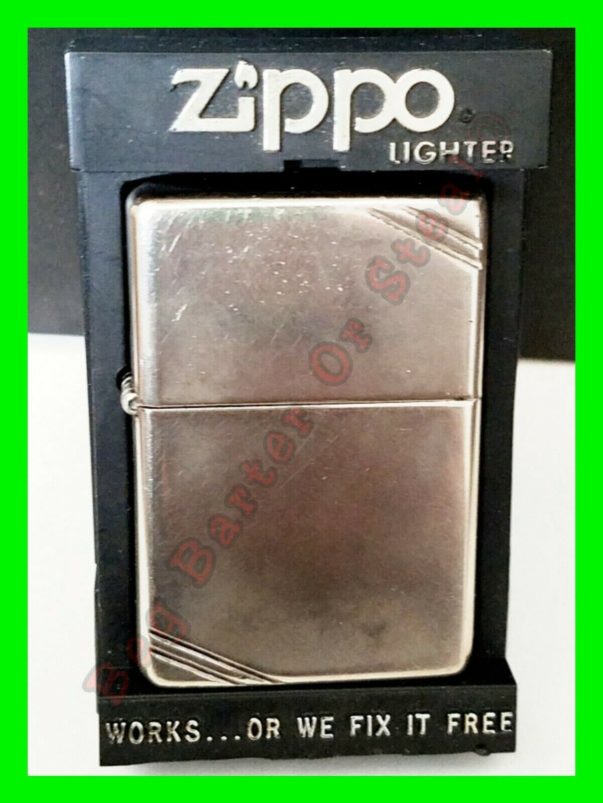 ZIPPO 80's TACTICS MODEL STERLING SILVER