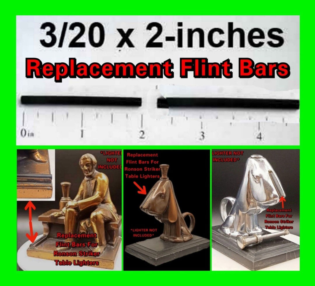 Replacement Flint Bars for Ronson Striker Table Lighters 2x Etsy