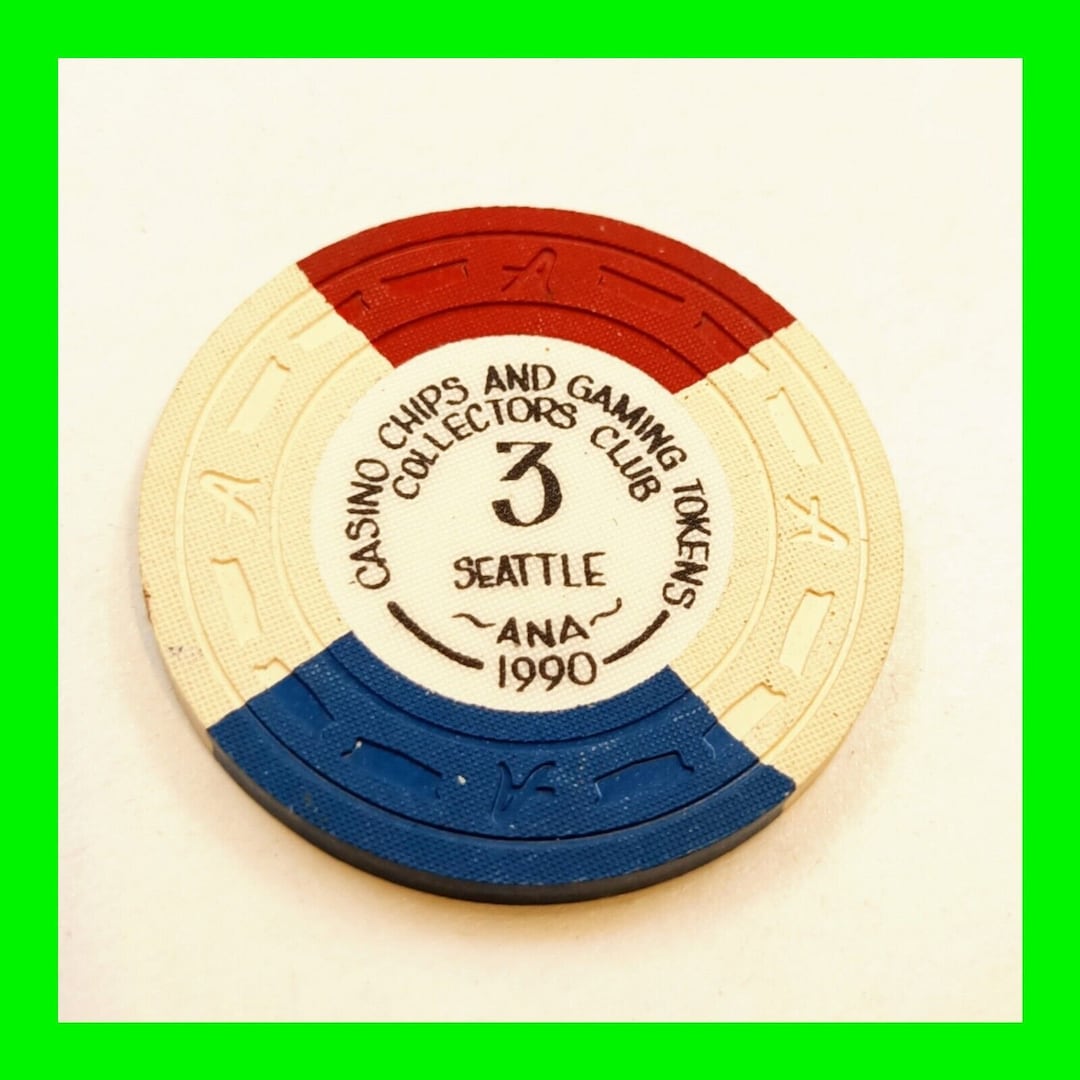 Vintage Casino Chip 3rd Seattle Ana Cc & Gtcc Convention 1990 Etsy