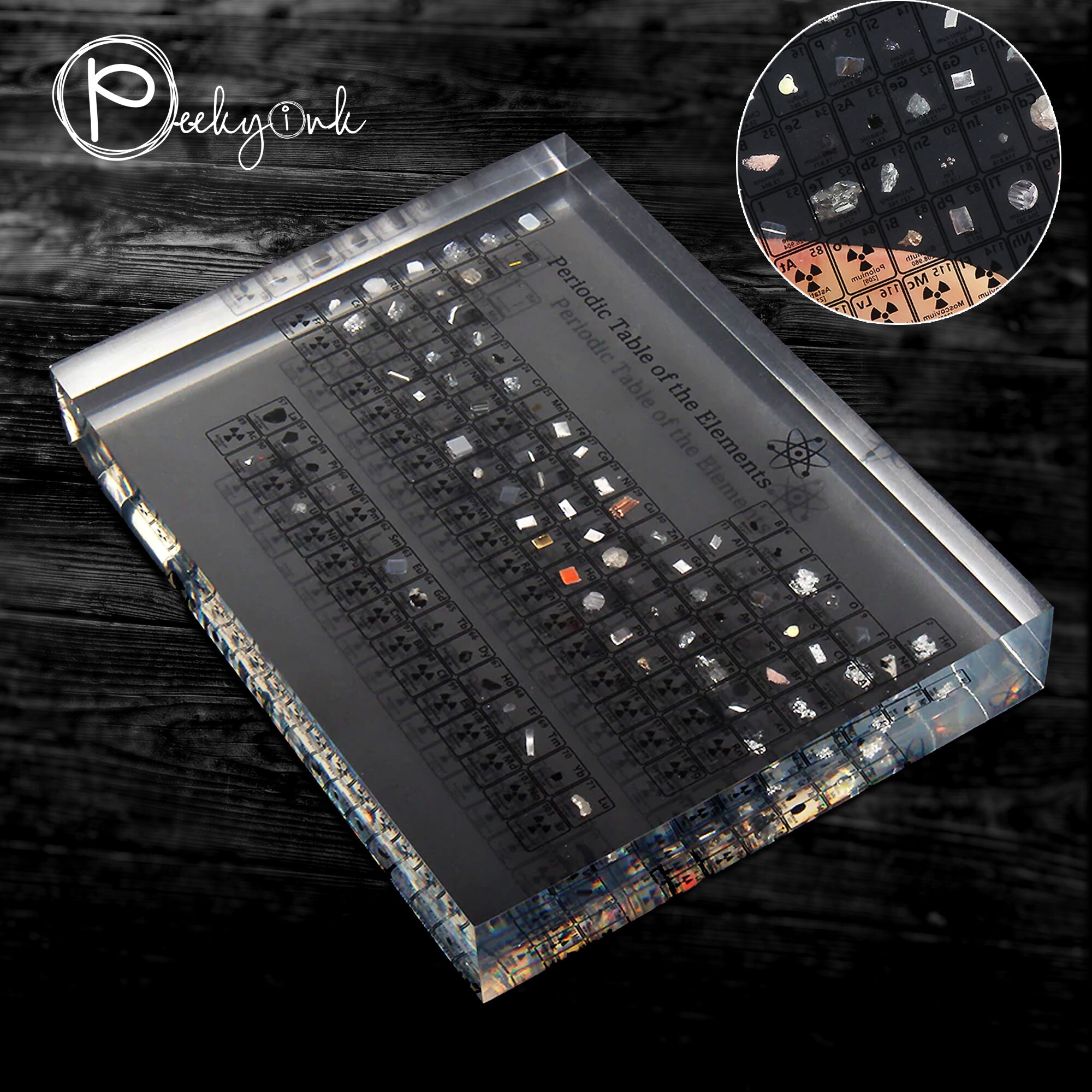 Periodic Table with elements periodic table with real Etsy