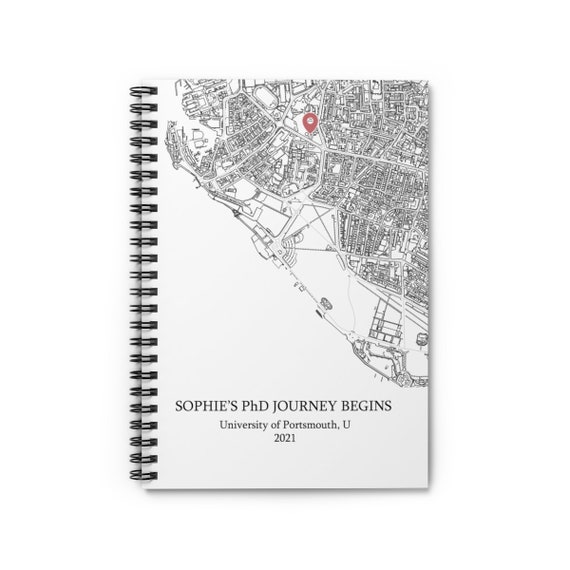PhD notebook, research notebook, Personalized PhD, PhD Journal, PhD pandemic, Journal, Graduation Gift, Medical School, valentine gift map