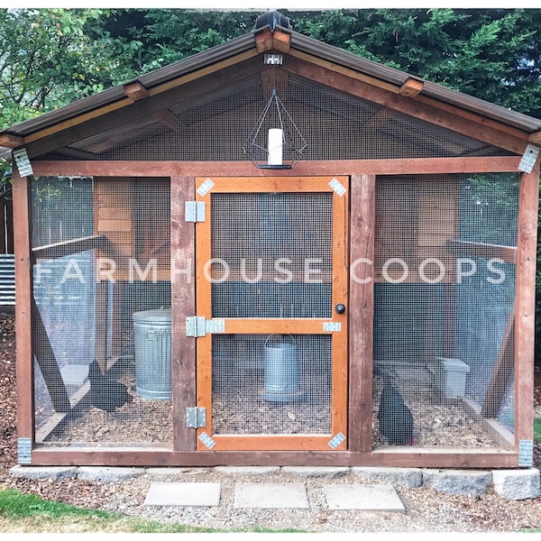 DIY Chicken Coop Plans, PDF File, Instant Download. **Imperial Units (Feet/Inches)**