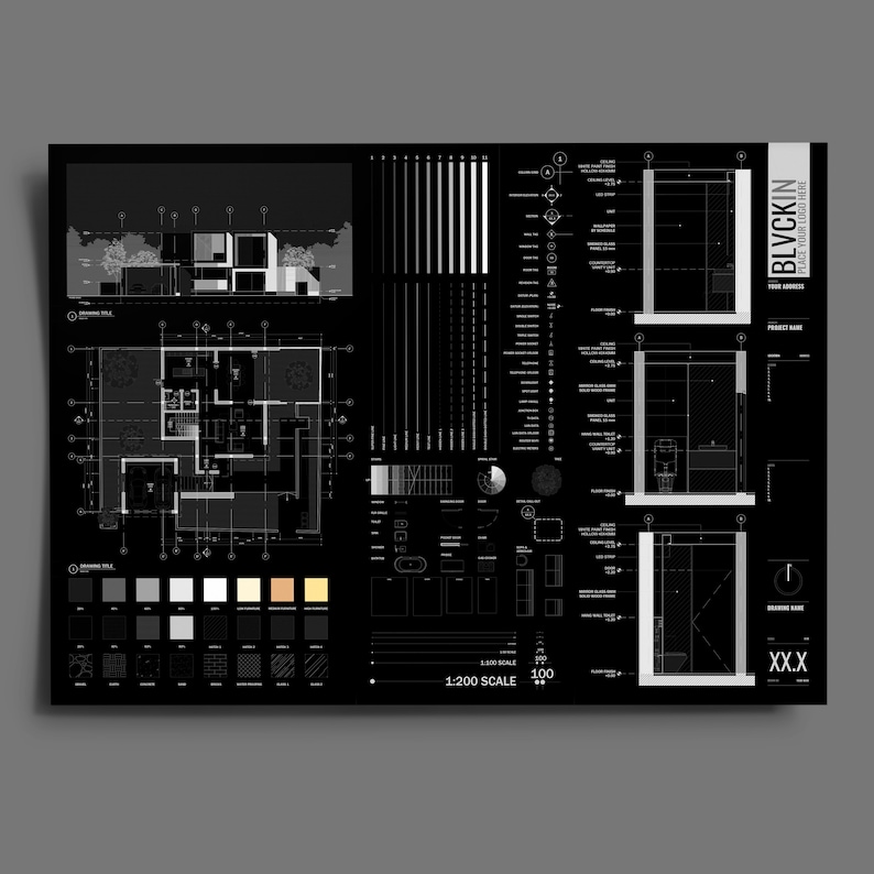 Autocad Template Package BLACK EDITION Free GIFT Etsy Autocad Template Package BLACK EDITION Free GIFT Etsy