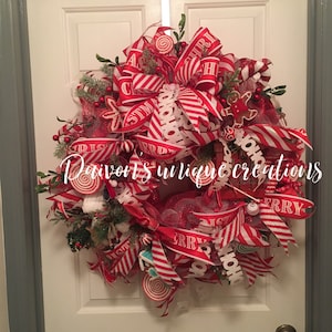 Candy cane lane - Christmas wreath